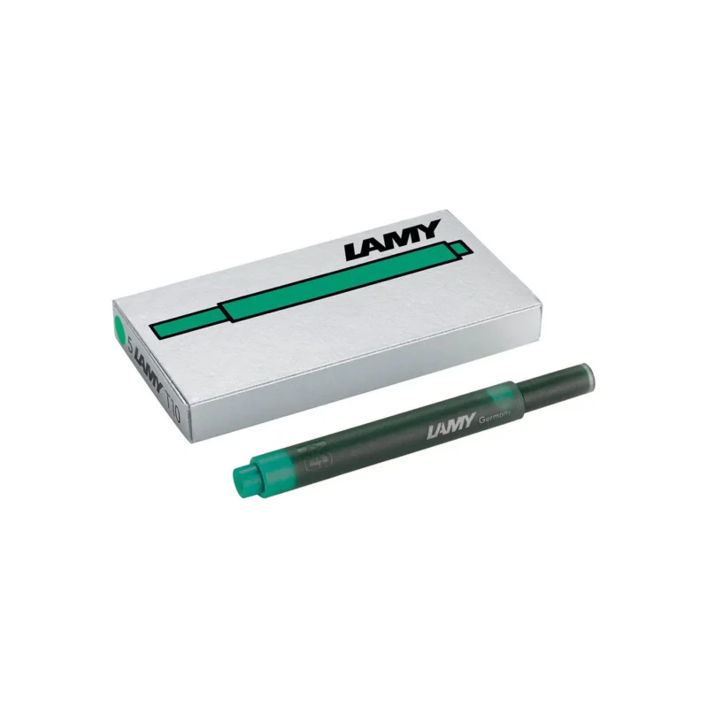Lamy T10 Ink Cartridge - Green Pack of 5
