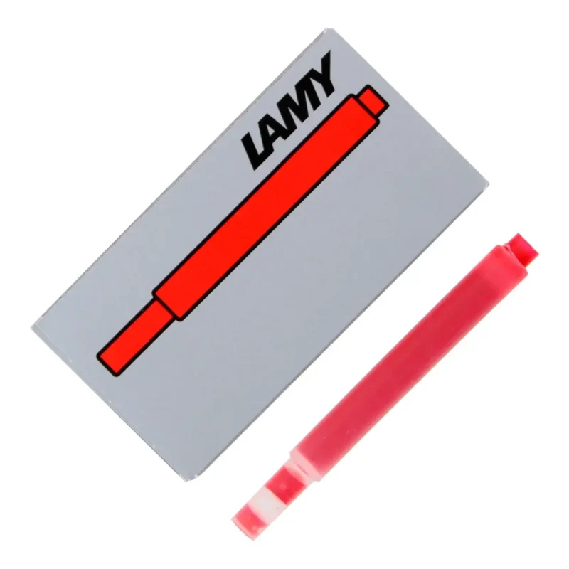 Lamy T10 Ink Cartridge - Red Pack of 5